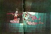 Paul Klee stridsscen i den fantastiska komiska operan France oil painting artist
